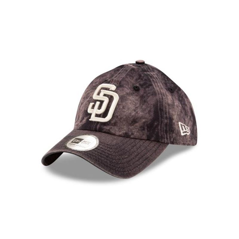 MLB San Diego Padres Hand Brush Wash Casual Classic Adjustable (GUB4634) - Blue New Era Caps